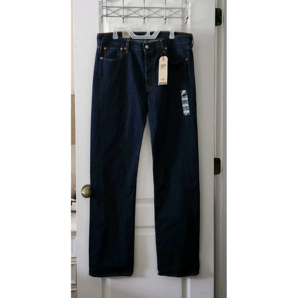 Levi's 501 Original Men's Blue Jeans Pants Straight-leg Size 36×36